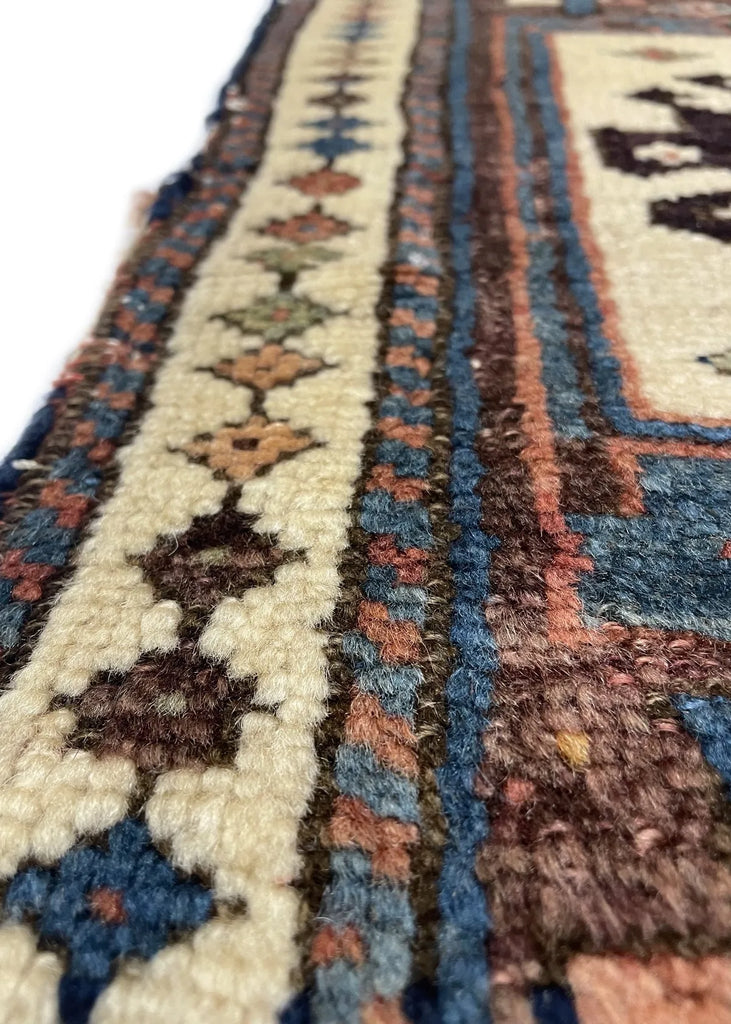 2'2"x1'7" Kurdish Khordjin Hand Knotted