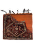 2'2"x2'4" Qashqai Khordjin Hand Knotted