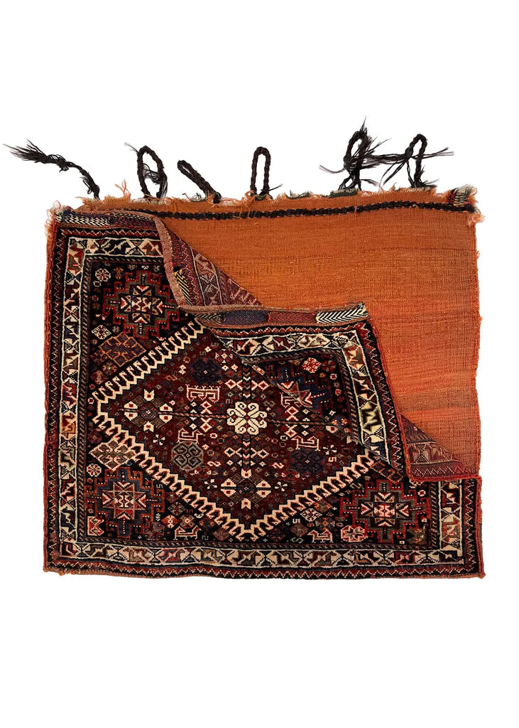 2'2"x2'4" Qashqai Khordjin Hand Knotted