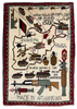 2'2"x3'2" Afghan War Rug Hand Knotted