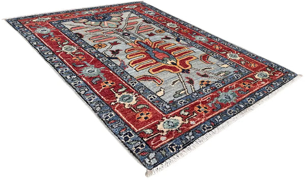 2'2"x3'2" Karaja Hand Knotted