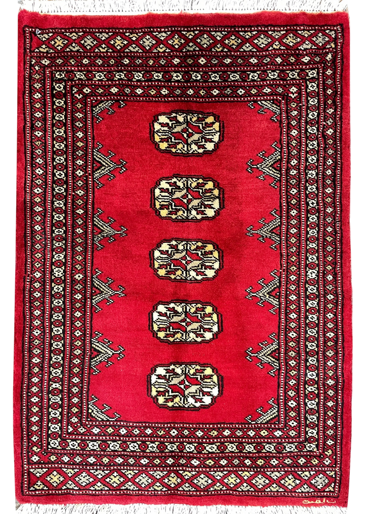 2'2"x3 Bokhara Hand Knotted