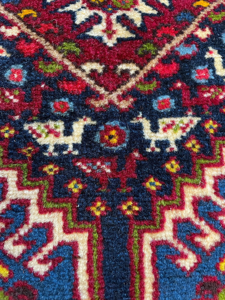 2'2"x9'7" Yalameh Hand Knotted