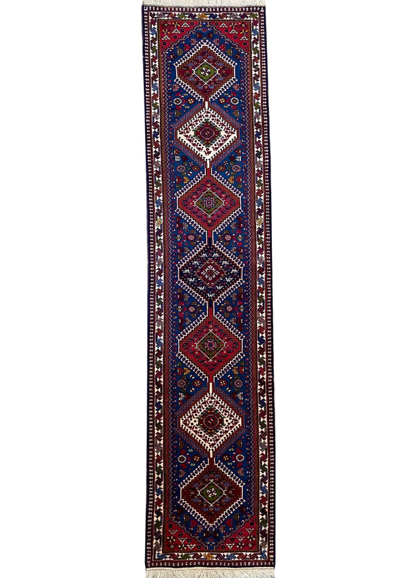 2'2"x9'7" Yalameh Hand Knotted