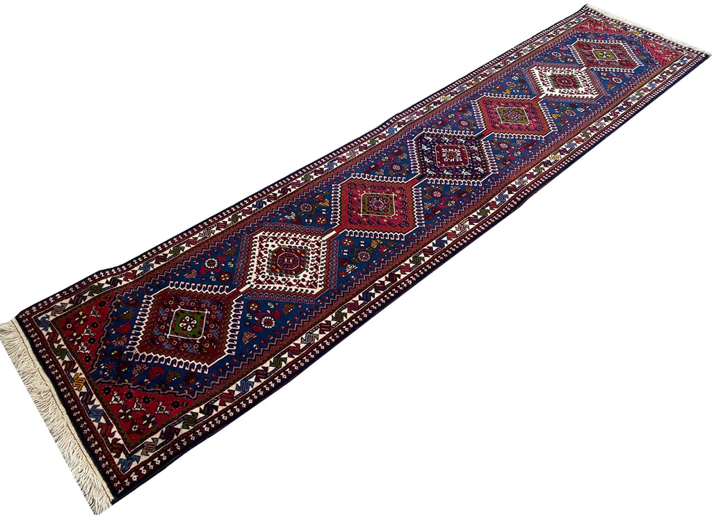 2'2"x9'7" Yalameh Hand Knotted
