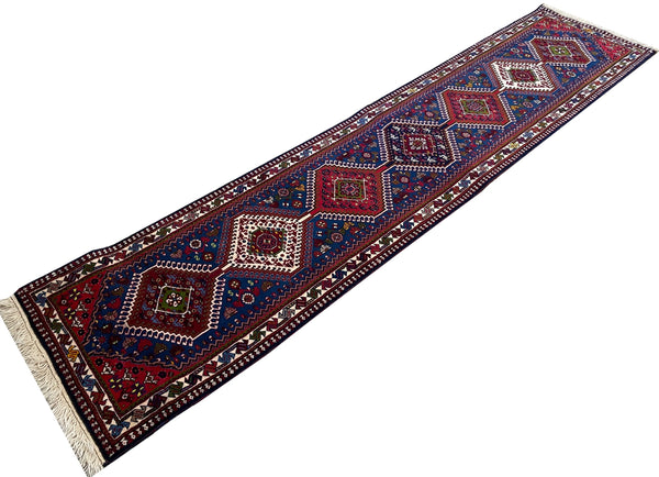 2'2"x9'7" Yalameh Hand Knotted
