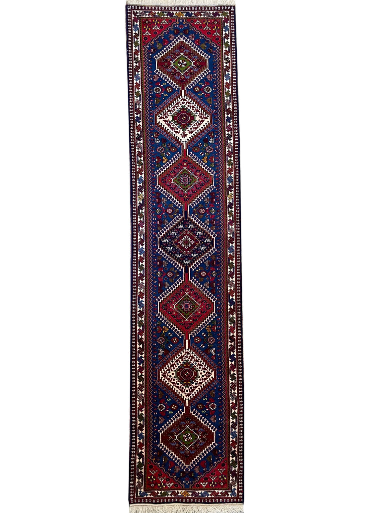 2'2"x9'7" Yalameh Hand Knotted