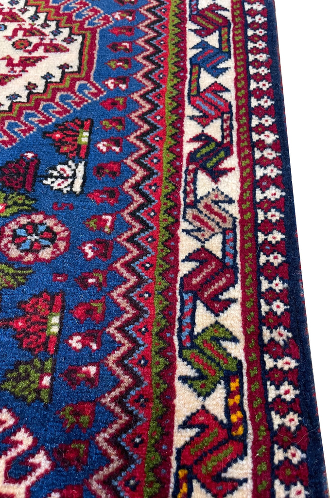 2'2"x9'7" Yalameh Hand Knotted