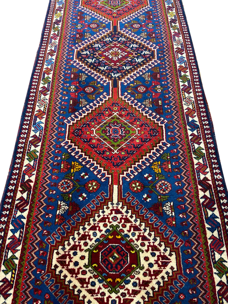 2'2"x9'7" Yalameh Hand Knotted