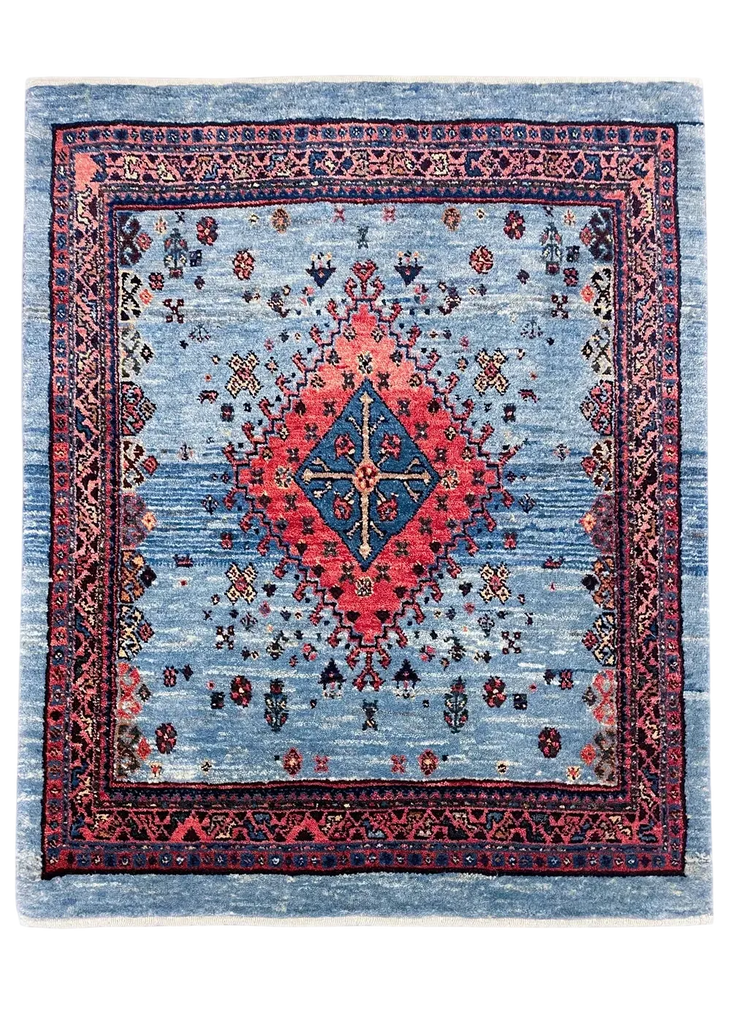 2'3"x2'9" Qashqai Hand Knotted