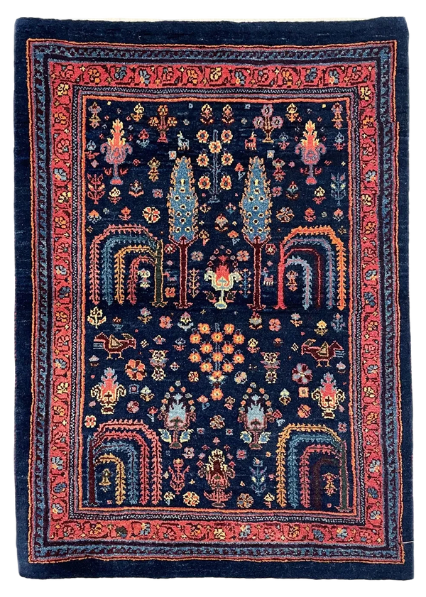 2'3"x3'" Khamsehbaf Hand Knotted