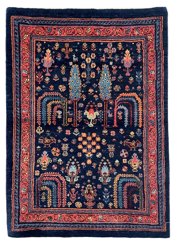 2'3"x3'" Khamsehbaf Hand Knotted