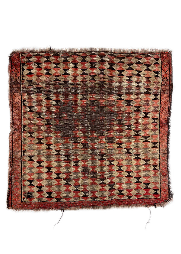 2'4"x2'3" Ersari Khordjin Hand Knotted