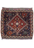 2'4"x2'5" Qashqai Khordjin Hand Knotted