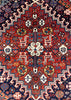 2'4"x2'5" Qashqai Khordjin Hand Knotted