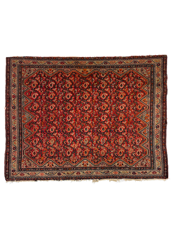 2'4"x3'1" Farahan Sarouk Hand Knotted