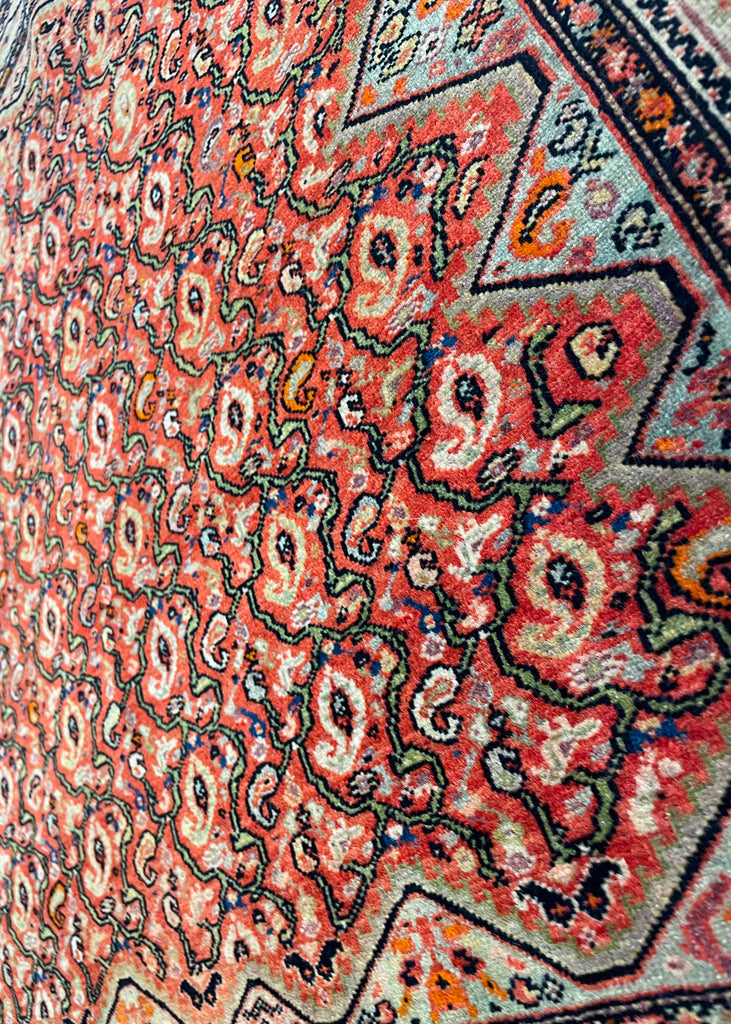 2'4"x3'1" Farahan Sarouk Hand Knotted