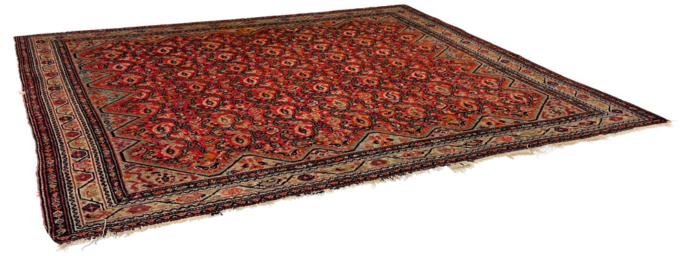 2'4"x3'1" Farahan Sarouk Hand Knotted