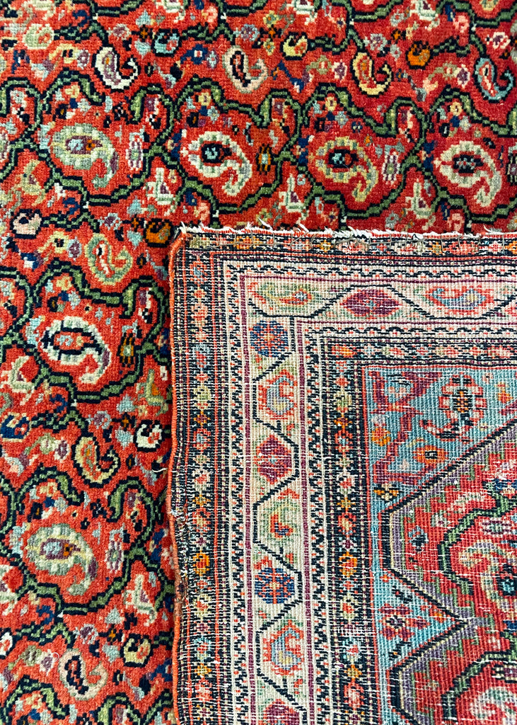 2'4"x3'1" Farahan Sarouk Hand Knotted