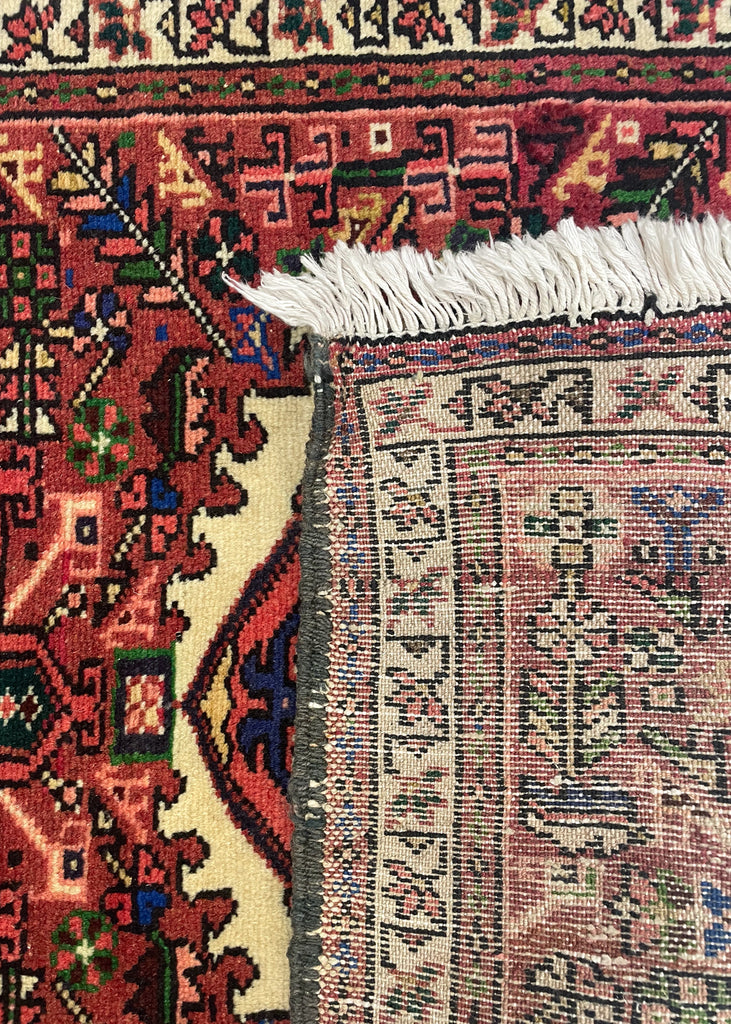 2'4"x3'1" Hamadan Hand Knotted