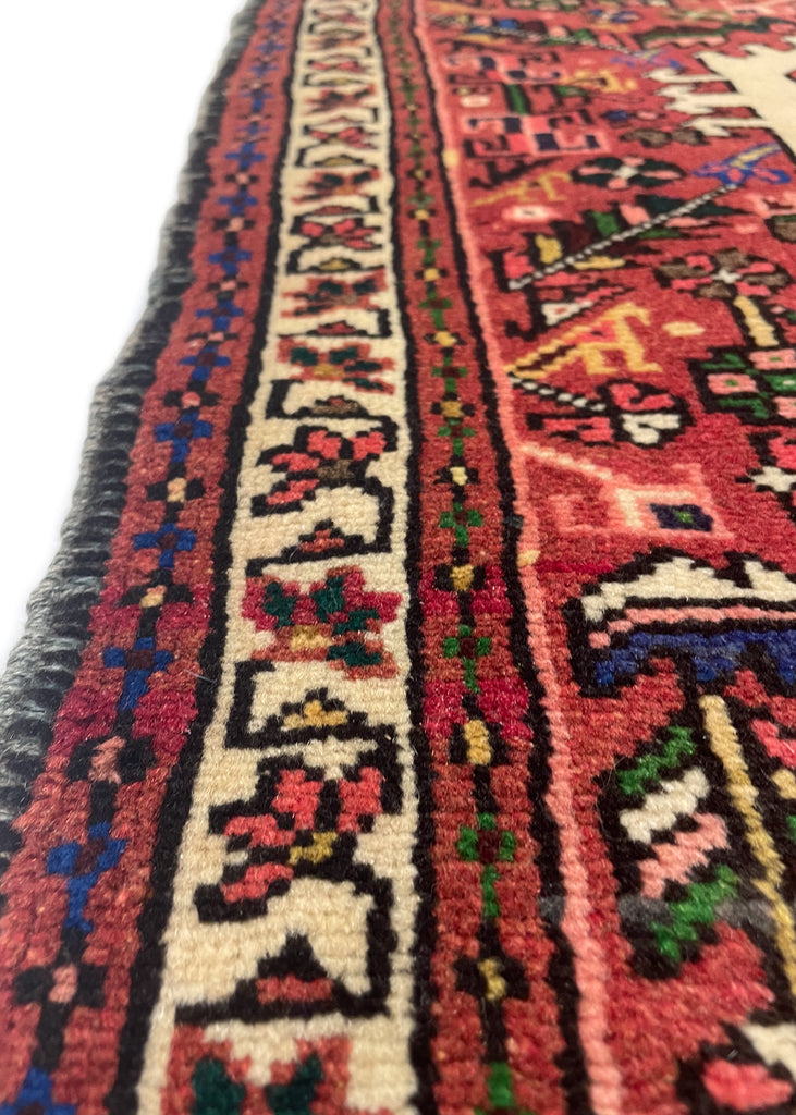 2'4"x3'1" Hamadan Hand Knotted