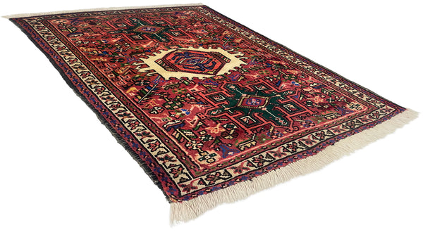 2'4"x3'1" Hamadan Hand Knotted