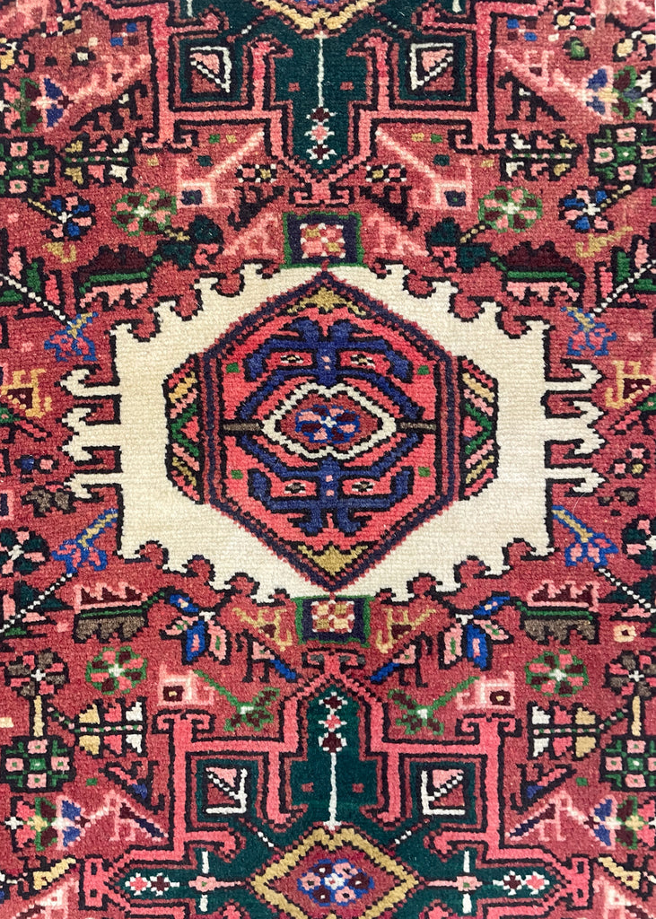 2'4"x3'1" Hamadan Hand Knotted