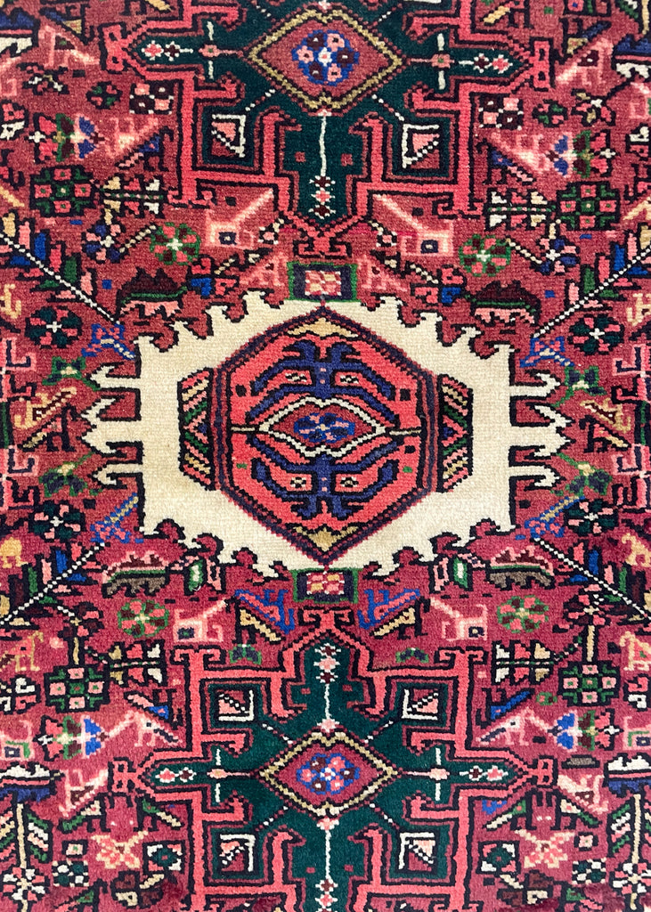 2'4"x3'1" Hamadan Hand Knotted