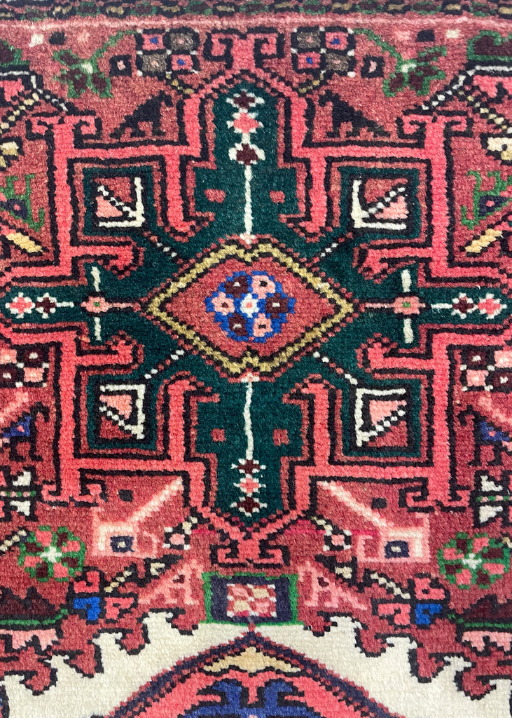 2'4"x3'1" Hamadan Hand Knotted