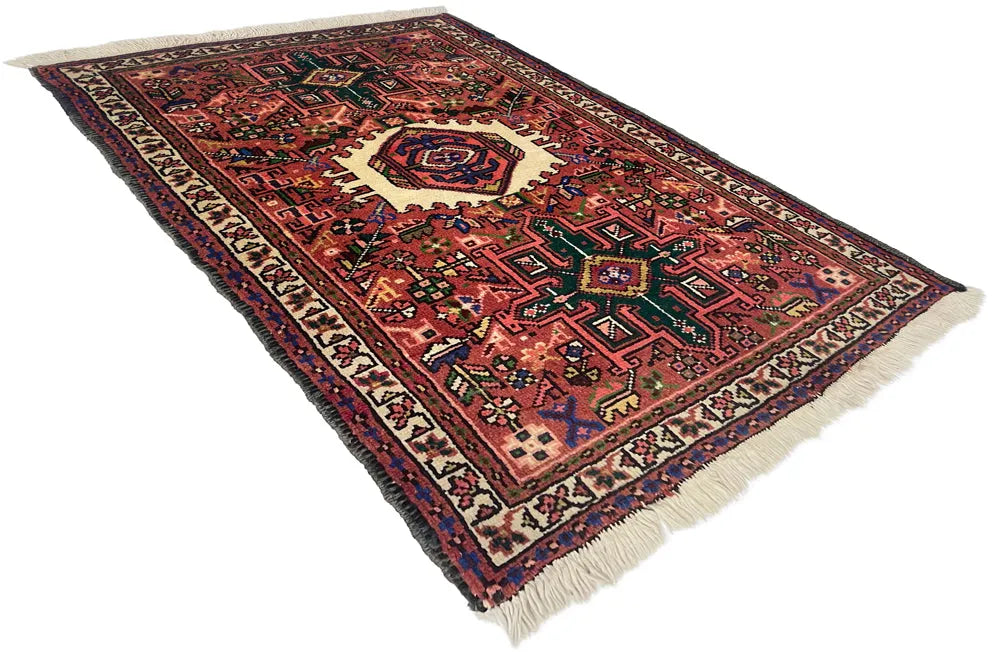 2'4"x3'1" Hamadan Hand Knotted