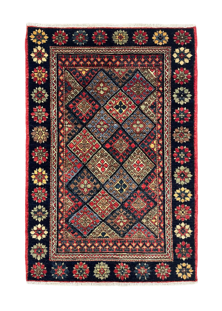 2'4"x3'5" Jaf Kurd Hand Knotted