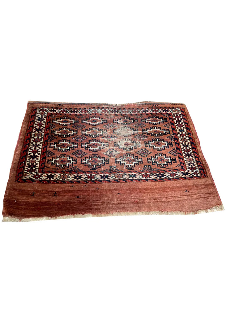 2'4"x3'6" Yomud Juwal Hand Knotted