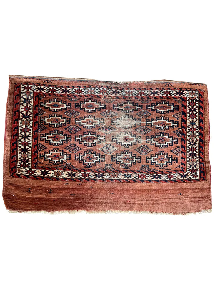 2'4"x3'6" Yomud Juwal Hand Knotted