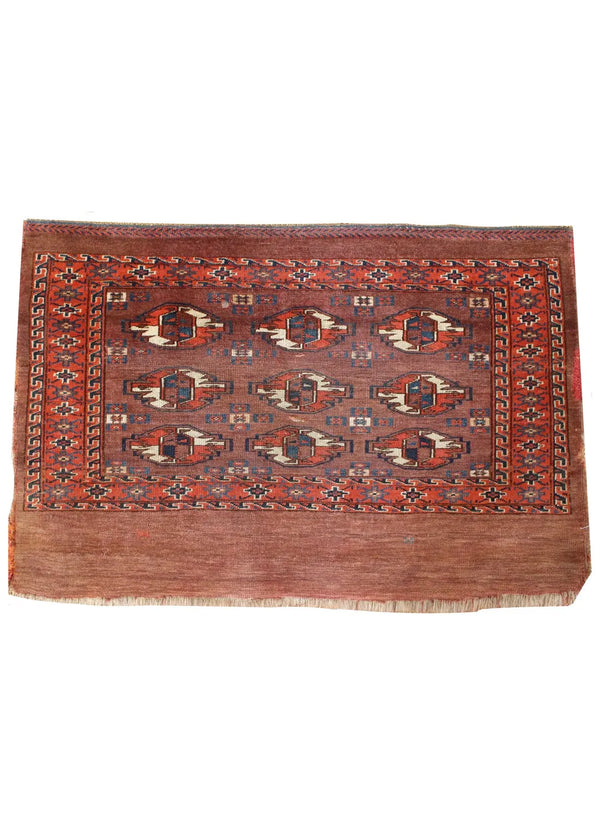 2'4"x3'7" Yomut Juval Hand Knotted