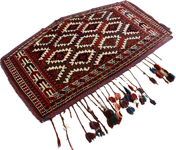 2'4"x4' Yomud Asmalyk Hand Knotted