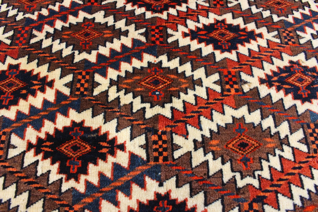 2'4"x4' Yomud Asmalyk Hand Knotted