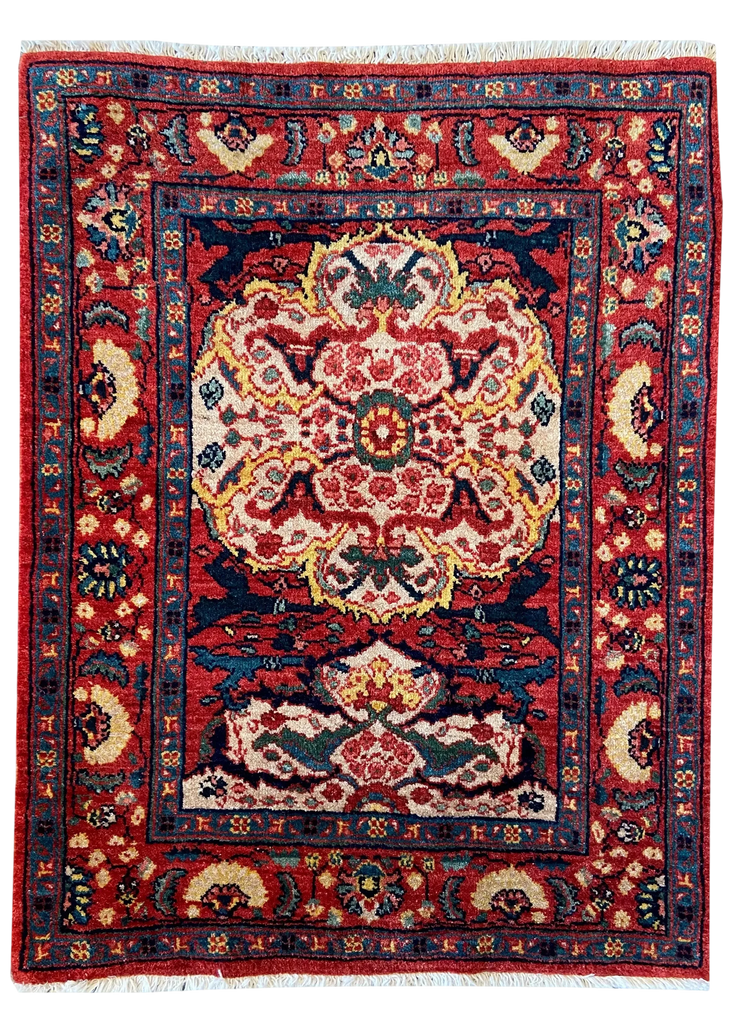 2'5"x3'1" Farahan Hand Knotted