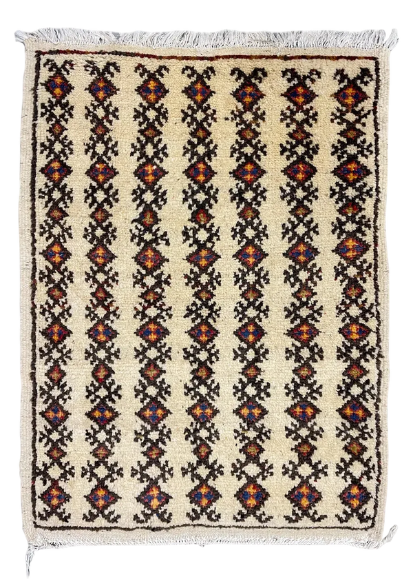 2'5"x3'5" Beni Ouarain Tribal Hand Knotted
