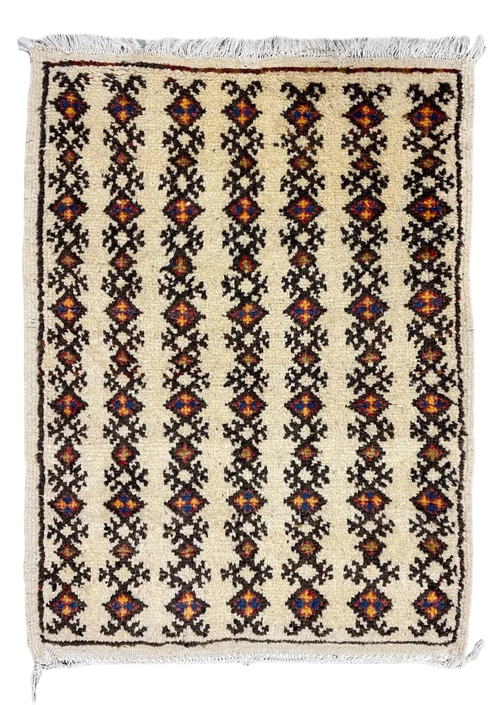 2'5"x3'5" Beni Ouarain Tribal Hand Knotted