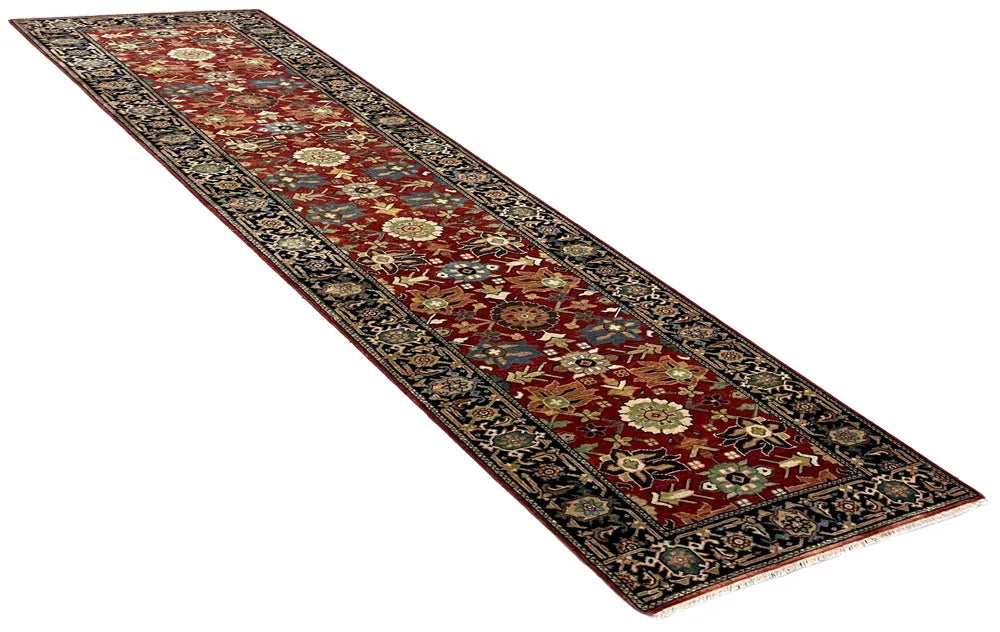 2'6"x10'2" Tabriz Hand Knotted