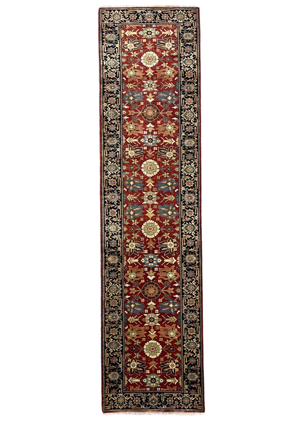 2'6"x10'2" Tabriz Hand Knotted