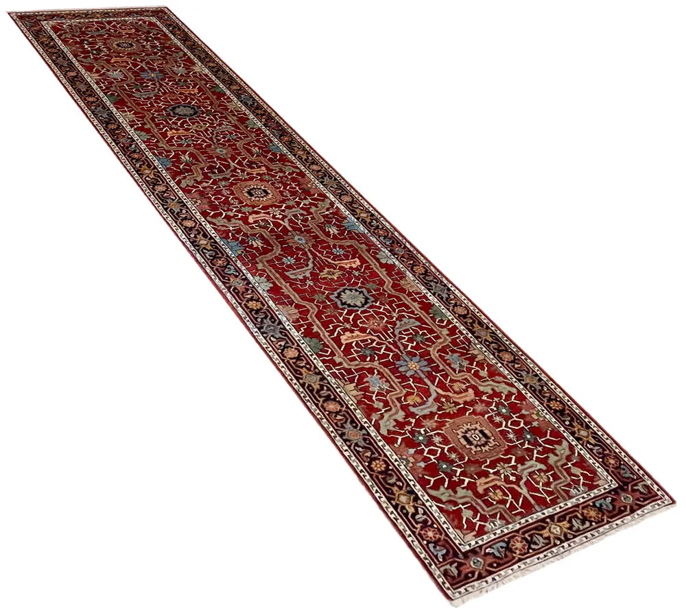 2'6"x11'11" Arabesque Hand Knotted