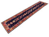 2'6"x11'9" Aspen Blue (s) Hand Knotted