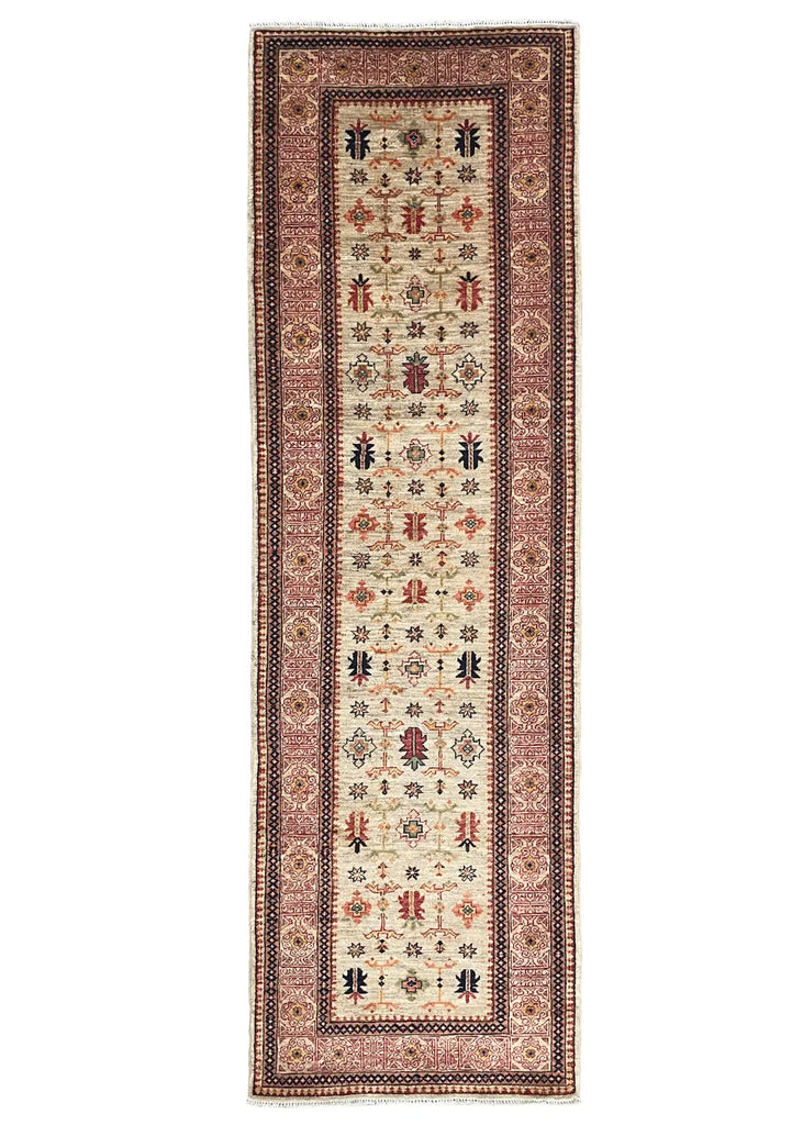 2'6"x7'11" Kuba Hand Knotted