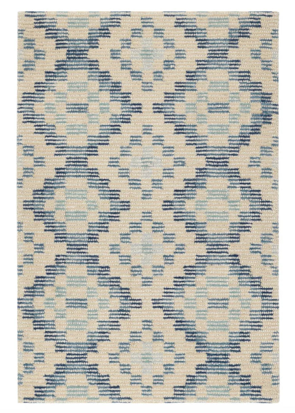 2'6"x8 Diamond Cover Blue (s) Hand Tufted