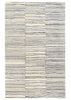 2'6"x8 Striae pewter blue (s) Hand Knotted