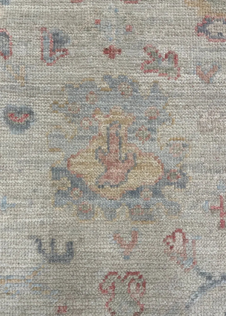 2'7"x10' Oushak Hand Knotted