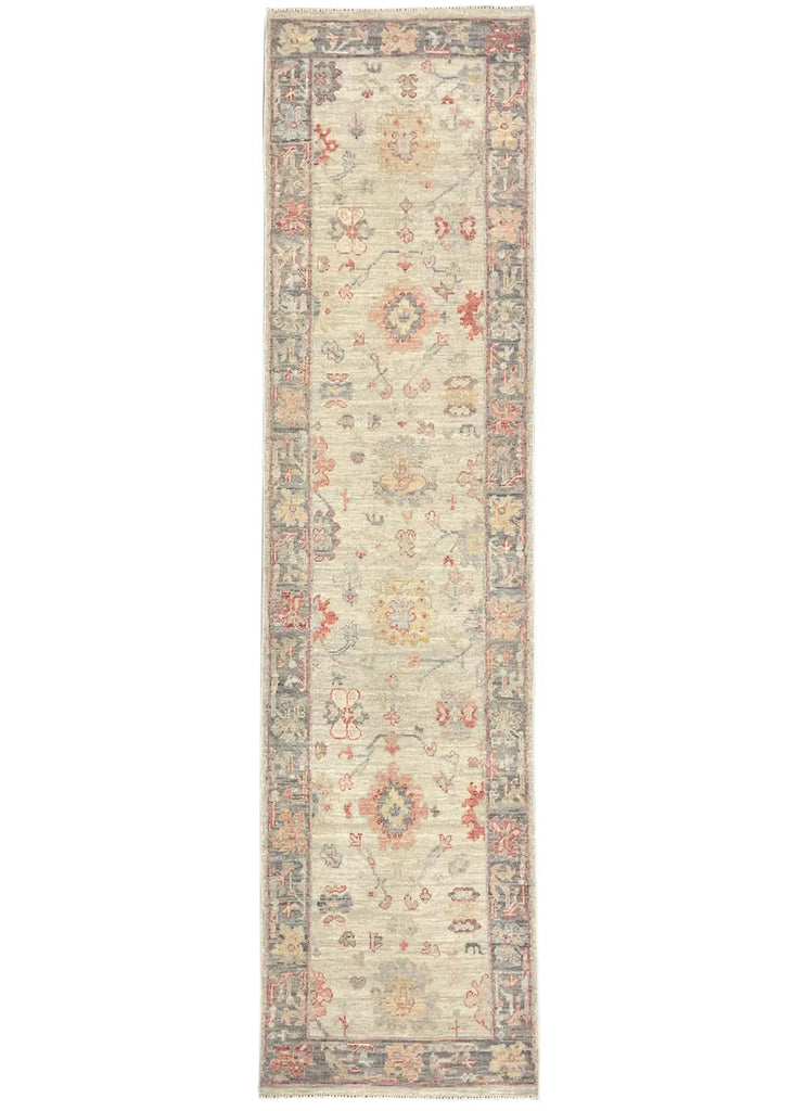 2'7"x10' Oushak Hand Knotted