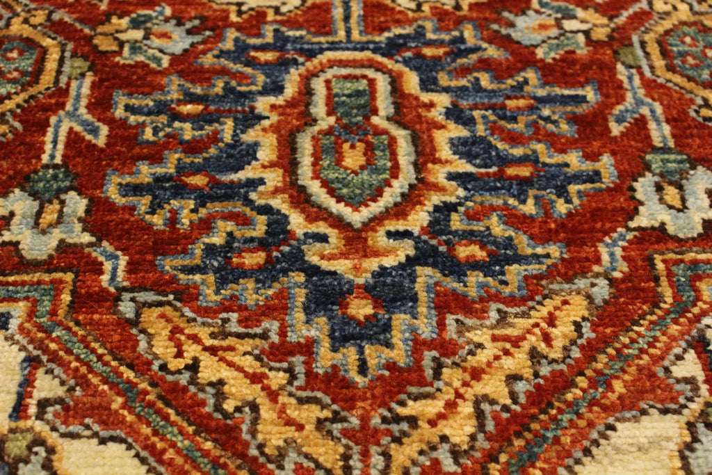 2'7"x11'2" Kainaat Heriz Hand Knotted