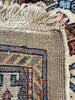 2'7"x12'1" Shah Saven (s) Hand Knotted